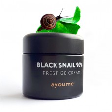 Восстанавливающий крем с муцином черной улитки Ayoume Black Snail Prestige Cream